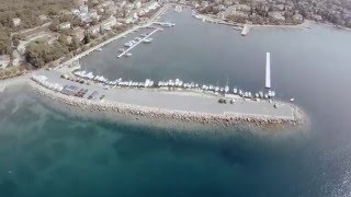 Malinska  Otok Krk  Hrvatska  Croatia  Aerial video  4K [upl. by Aneda257]