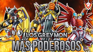 Los 5 Greymon Más PODEROSOS de Digimon [upl. by Hashimoto]