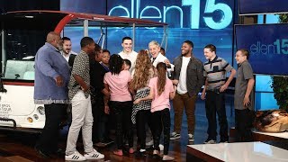 Ellen Surprises the Amazing Sanders Family [upl. by Airot673]