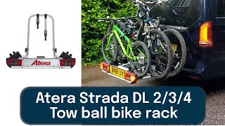 Atera Strada Dl3 Tilting Bike Rack with the Mercedes Marco Polo Campervan  Review [upl. by Haynor]