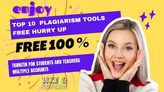 Best plagiarism checker tools for free 2023 Ai detection Free Best Top 10 tools 100 Free Turnitin [upl. by Goldner]