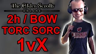 ESO 1vX PvP  Sorcerer Is King Of Cyrodiil Torc Build [upl. by Norm]