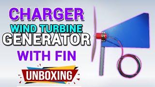 Charger Wind Turbine Generator II with Fin  Unboxing and Setup Popular Back Up Phone Charger [upl. by Fennie]