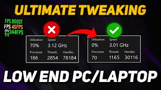 Do This to Get a HUGE FPS Boost on LOW END PC  Optimize Windows 1011 for Gaming 2024 [upl. by Evoy]