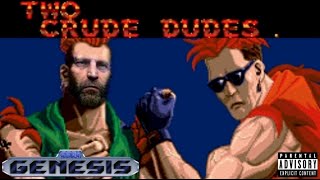 GENESIS TWO CRUDE DUDES Gameplay DaDrunkGamer Genesis Sega [upl. by Kati]