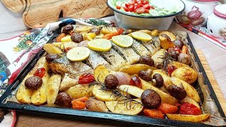 RIBA I KROMPIR IZ RERNEzdrav obrok a malo posla oko pripreme❤️ ramazan iftar iftarrecipe [upl. by Colene798]