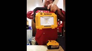 Dewalt work light compact 12v20v Dcl077B [upl. by Appilihp]