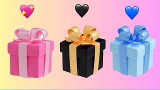 CHOOSE your 💖 🖤 or 💙gift🎁 gift chooseone chooseyourgift [upl. by Gerry]