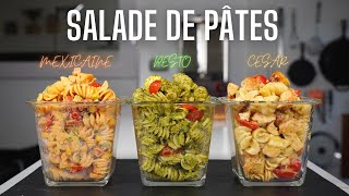 3 DELICIEUSES SALADES DE PÂTES  FOOD IS LOVE [upl. by Kirstin]