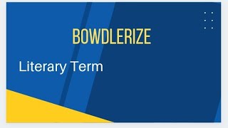 Bowdlerize ll English Literature l Important literary term [upl. by Assyral]