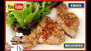 ATUN A LA PLANCHA 🐟 MARINADO CON LIMON AJO Y PEREJIL Receta 2018 [upl. by Chafee]