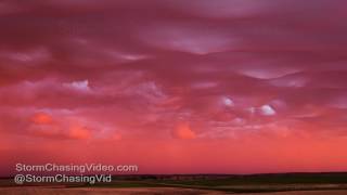 Bowdon ND  Asperitas Sunset Time Lapse  622017 [upl. by Nuavahs]