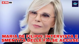 Maria De Filippi Intervista e Smentita delle False Accuse [upl. by Mcquade]