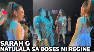 SARAH GERONIMO NATAMEME NG MARINIG HARAPHARAPAN BOSES ni REGINE VELASQUEZ ASAP BACKSTAGE [upl. by Notnert]