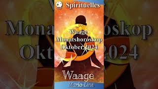 Waage SPIRITUALITÄT ✨ Horoskop Oktober 2024 [upl. by Ahsiemac]