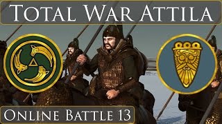 Total War Attila Online Battle 13 Alans vs Langobards [upl. by Airegin]