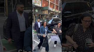 Shonda Rhimes Smiling for a Photo This Morning NYC [upl. by Zawde]