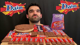 ASMR MUKBANG CHOCOLATE BARS DAIM CHEESECAKE CHOCOLATE DAIM BARS MINI CHOCOLATE DAIM먹방 초콜렛 다임 치즈케이크 [upl. by Rotberg]