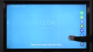 Clevertouch Plus Features  Open Close Side Bar [upl. by Pachston]