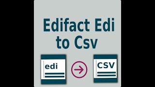 Edifact Edi To Csv Converter [upl. by Lalittah]