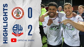 HIGHLIGHTS  Accrington Stanley 02 Bolton Wanderers [upl. by Sirtaeb757]