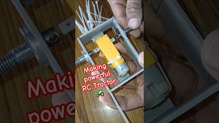 Making Powerful RC tractor 🚜 shorts youtubeshorts tractor rc making toys bandhuexperiment [upl. by Wilkens]