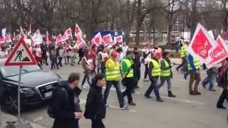 verdi Streik in der Tarifrunde 2015 des öffentlichen Dienstes [upl. by Mount689]