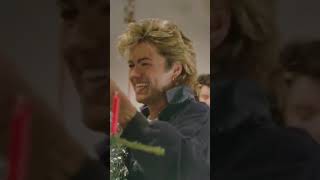 New behindthescenes footage from the LastChristmas official video shoot WhamOfficial georgemichael [upl. by Shorter986]