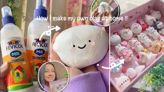 ✨How I make my own diy AIR DRY CLAY at home Basic tutorial  small tips aka cold porcelain clay [upl. by Ball]