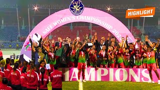 Nepal vs Bangladesh Womens  SAFF Final  Full Football Match Highlight  All Goals 20241030 [upl. by Ynavoj]