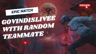 Played with Random Teammate 🔥  Trolled Noobs  BGMI Live  Govindislivee 😎 [upl. by Sidnala]