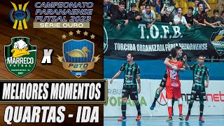 Marreco X Pato  QUARTAS DE FINAL  1º Jogo  Campeonato Paranaense de Futsal 2023 25102023 [upl. by Perzan264]