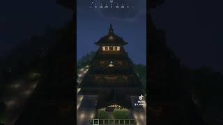 It is finally complete A one for one replica of the Hiroshima Castle minecraft minecraftshorts [upl. by Antony]