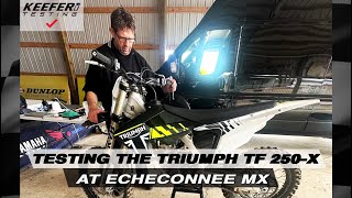 Testing The 2024 Triumph TF 250X At Echoconnee MX [upl. by Ennasil]