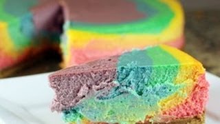 How to Make a Rainbow Cheesecake [upl. by Anavrin]