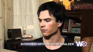 THE VAMPIRE DIARIES  IAN SOMERHALDER INTERVIEW  W9 [upl. by Leivad269]