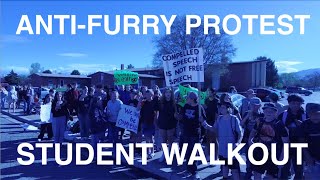 Student Walkout AntiFurry Protest Mt Nebo Middle School Payson Utah [upl. by Ppilihp]