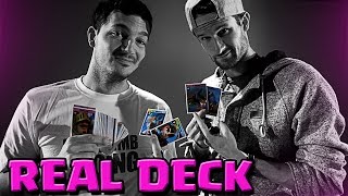 REAL CARD DECK  Clash Royale  WE PLAY WITH PRINTED CARDS [upl. by Noiwtna]