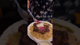 🫶🏼Satisfying with Arabic food 🥳 arabicfood mandhichicken satisfying shorts short foodie [upl. by Schwenk]