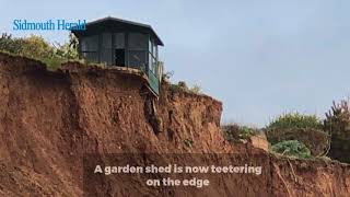 Sidmouth cliff collapsing in to the sea [upl. by Niwred]