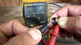 Using a multimeter to check a coax cable [upl. by Fergus]