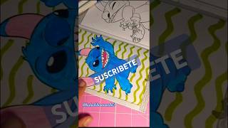 Coloreando Stitch colorbook coloring Colors stickers cute kawaii crayolamarkers disney [upl. by Burwell383]