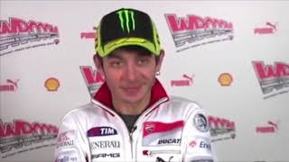 Intervista epica a Valentino Rossi in Ducati che attacca Stoner  Inizio Stagione 2012 [upl. by Nathaniel]