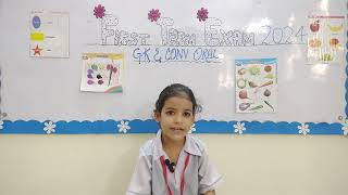 quotBushra Khalidquot Gk amp Conv Oral Exams Class Kg 2quot1st Term Examsquot [upl. by Karr]