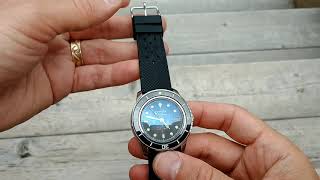 Ultimate Fifty Five Fathoms 10 20 video posted Seiko SNZH57 Blancpain homage [upl. by Lerad202]