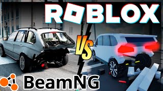 BeamNG VS Roblox 💥Car Crash Compilation 2 [upl. by Alvie]