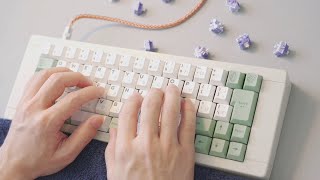 【Typing sound】DUHUK purely Tactile Switch｜苦茶紫軸｜打字音｜ASMR｜Plateless BBOX60 [upl. by Melita]