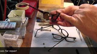 Introduction to Broken Eyeglass Hinges  Parts of a Hinge [upl. by Reube410]