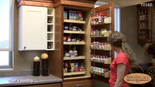 Chefs pantry with drawers  Showplace kitchen convenience accessories [upl. by Tenenbaum162]