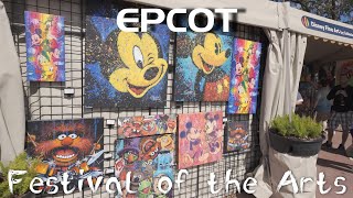 EPCOT Festival of the Arts Walk  February 2024 [upl. by Htinek]